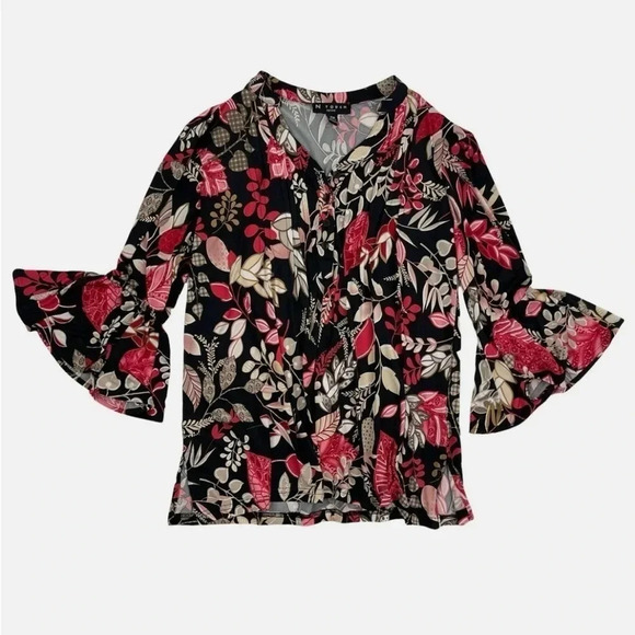 N Touch | Floral Blouse - Picture 3 of 4